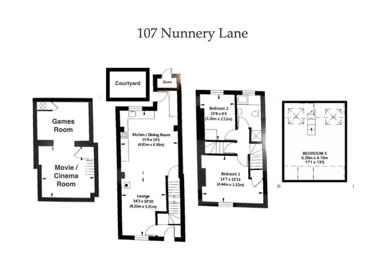 Spencer House & 107 & 109 Nunnery Lane Vila York Exterior foto